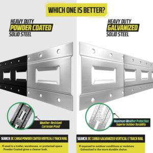 DC Cargo Mall 4ft E Track Tie Down Rail Kit 2000 lbs 2 Pack