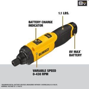 DEWALT 8V Gyroscopic Cordless Screwdriver Kit with Battery