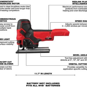 Milwaukee M18 FUEL 18V Cordless Barrel Grip Jig Saw Bare Tool