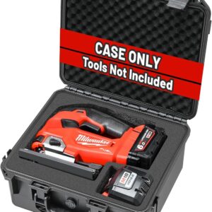 Hard Case for Milwaukee Jigsaw M18 Fuel - Hard Storage Case Replacement for Jig Saw, Tool Carrying Case for Milwaukee D-handle Jig Saw 2737-20 Batteries & Charger Combo Kit (Case Only)