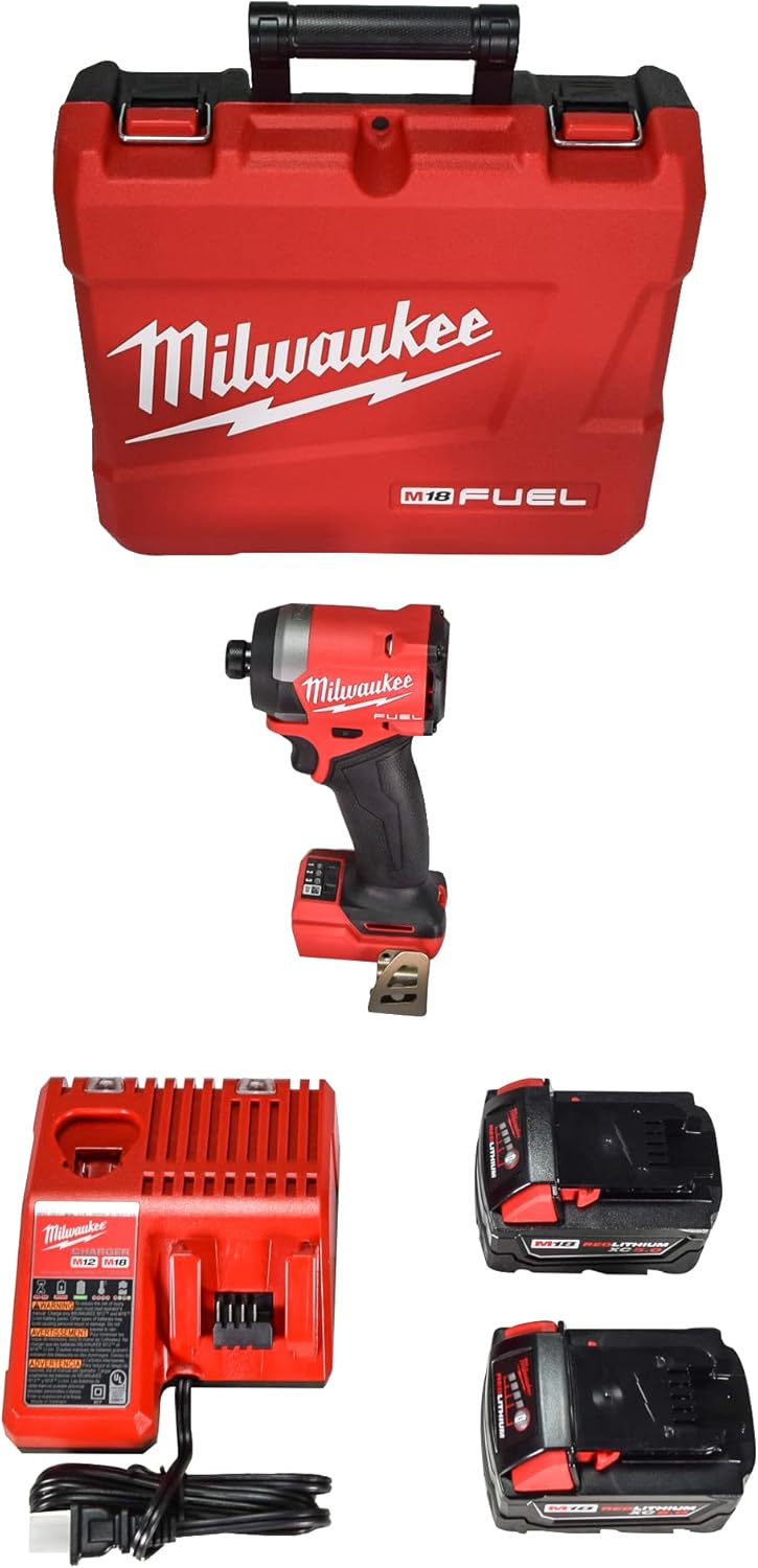 Milwaukee M18 FUEL Compact Brushless 1/4" Hex Impact Driver Kit - High Power, Lightweight 1 Milwaukee Electric - M18 Fuel. 1/4 HEX Impact Driver KIT