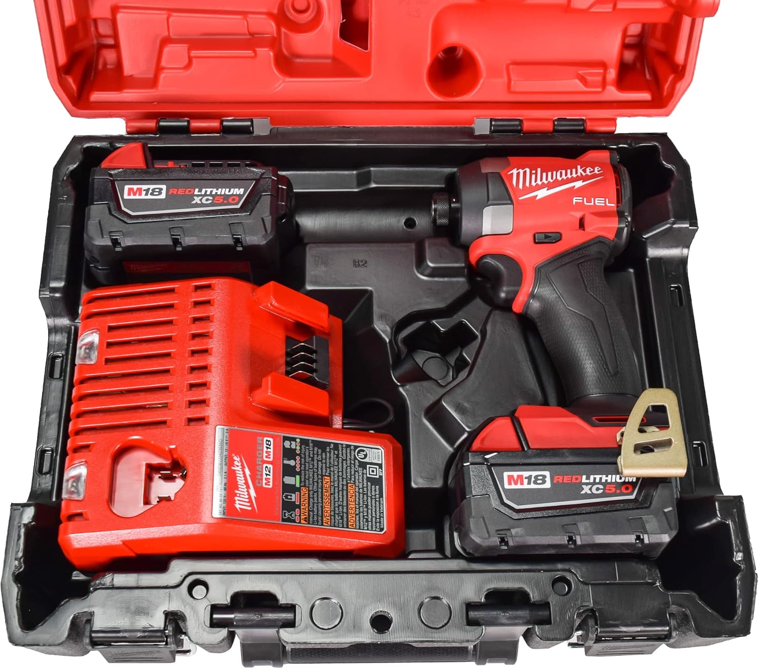 Milwaukee M18 FUEL Compact Brushless 1/4" Hex Impact Driver Kit - High Power, Lightweight 2 Milwaukee M18 FUEL Compact Brushless 1/4" Hex Impact Driver Kit - High Power, Lightweight - Image 2