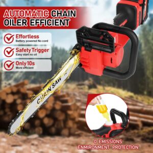 Cordless 12″ Brushless Mini Chainsaw for Milwaukee M18 Battery – Portable Wood Cutter