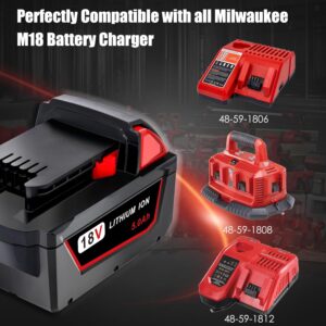 Milwaukee M18 5.0Ah Lithium Battery Replacement High Capacity Cordless Tool Power