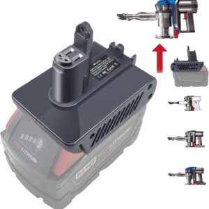 【Type B】 Adapter for Milwaukee 18V Lithium Battery Convert to for Dyson Type B DC31 DC34 DC35 DC44 DC45 DC56 DC57 917083-01 Handheld Vacuum Cleaner【Screw-Fixed Type, Type B only】