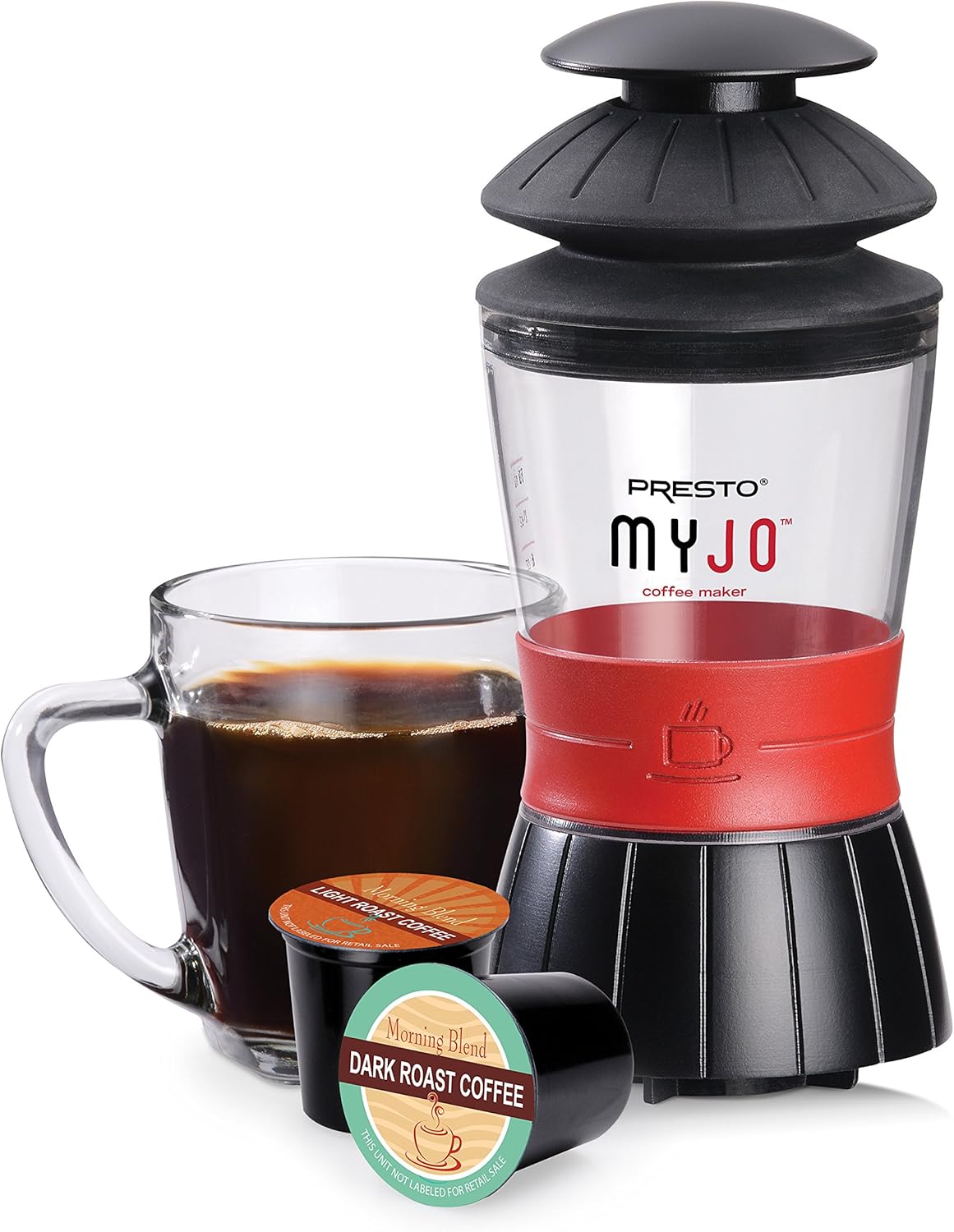 Presto MyJo Single Serve Coffee Maker - Compact 1 Cup Brewer 2 Presto MyJo Single Serve Coffee Maker - Compact 1 Cup Brewer - Image 2