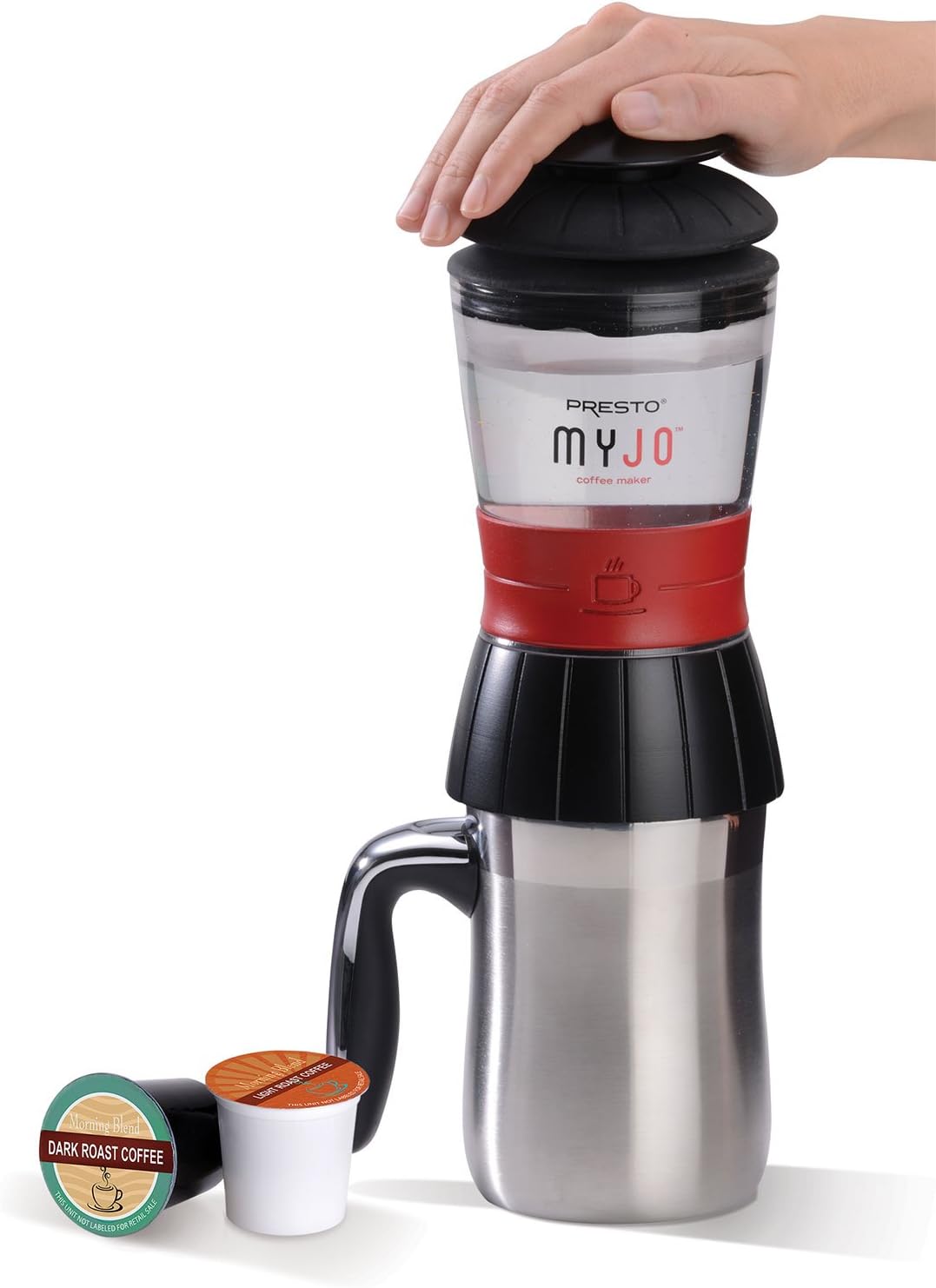 Presto MyJo Single Serve Coffee Maker - Compact 1 Cup Brewer 6 Presto MyJo Single Serve Coffee Maker - Compact 1 Cup Brewer - Image 6