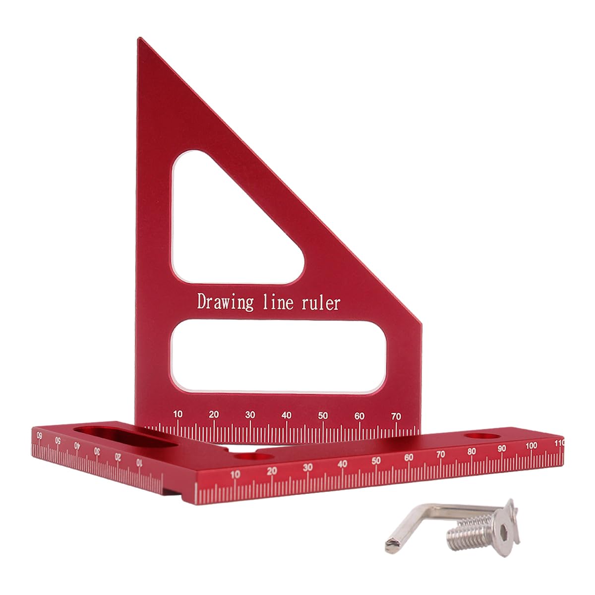 3D Angle Measuring Ruler Aluminum Woodworking Square Protractor Tool 7 3D Angle Measuring Ruler Aluminum Woodworking Square Protractor Tool - Image 7