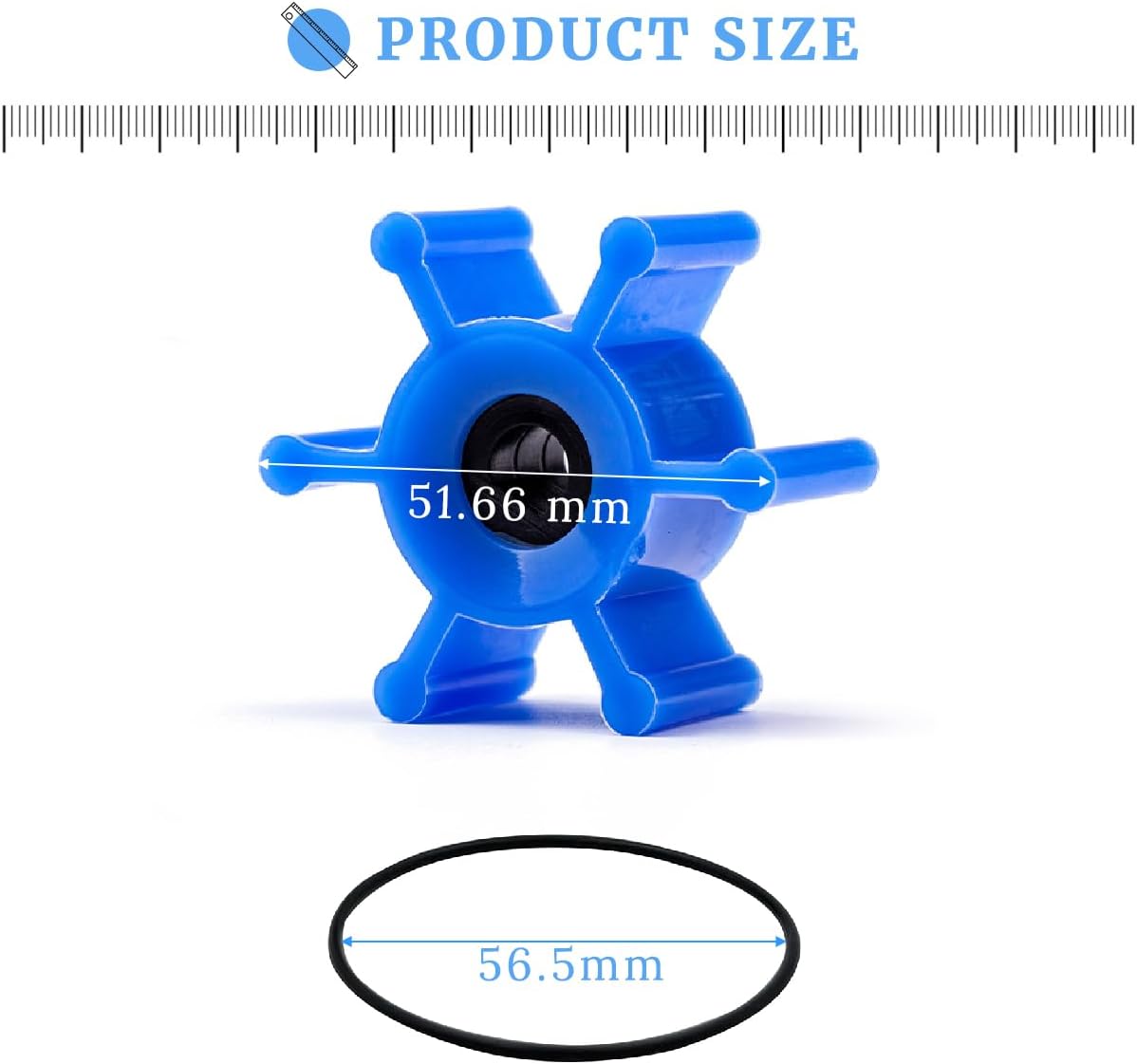 Replacement Impeller for Milwaukee M18 Transfer Pump 49-16-2771 3 Replacement Impeller for Milwaukee M18 Transfer Pump 49-16-2771 - Image 3