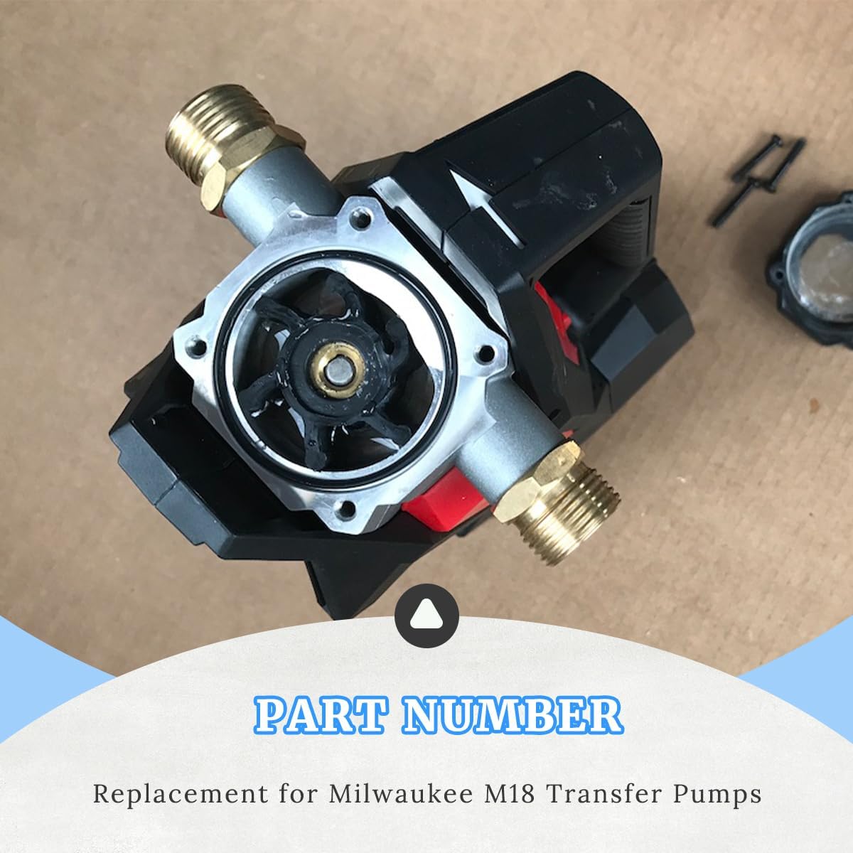Replacement Impeller for Milwaukee M18 Transfer Pump 49-16-2771 5 Replacement Impeller for Milwaukee M18 Transfer Pump 49-16-2771 - Image 5