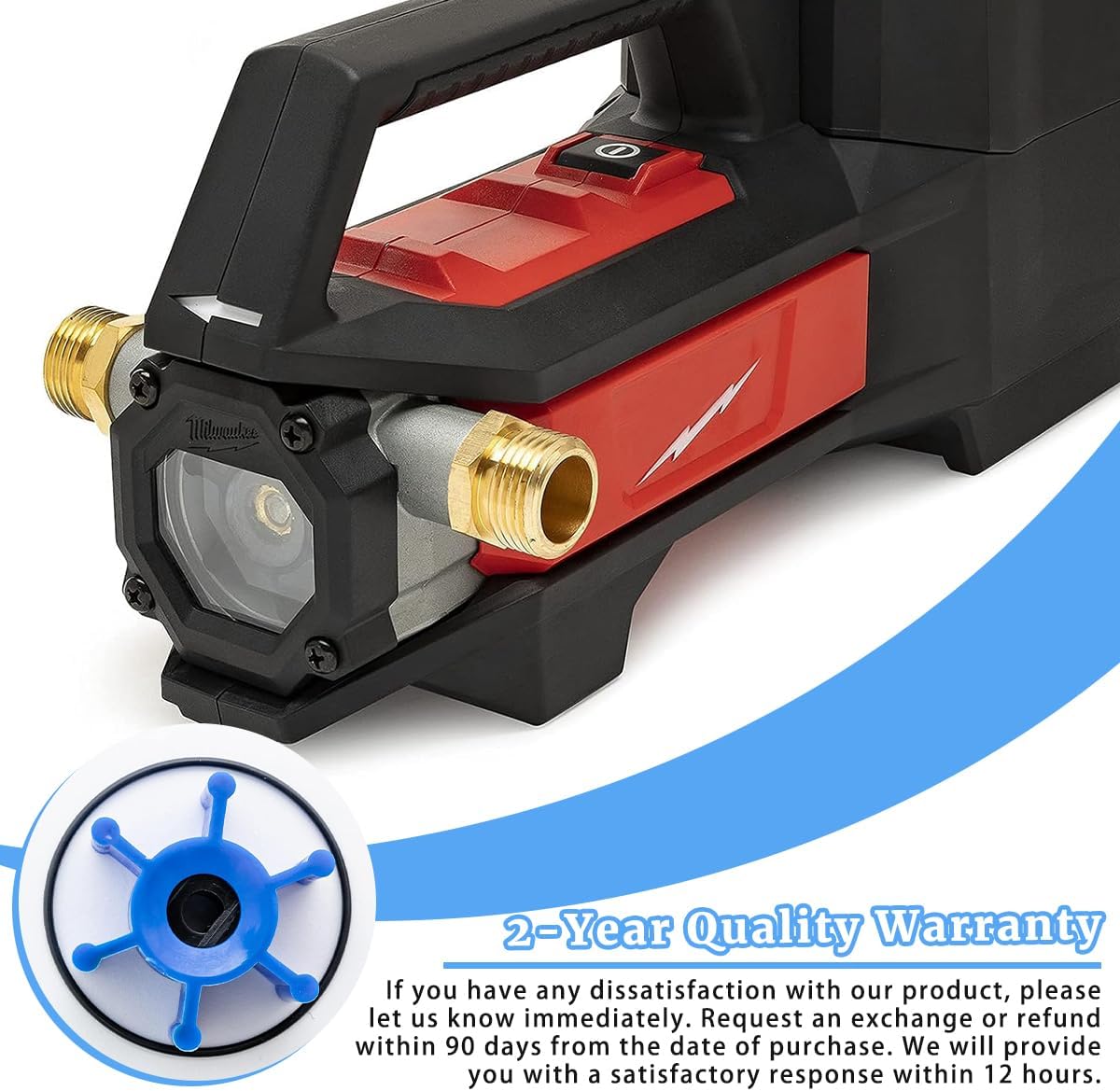 Replacement Impeller for Milwaukee M18 Transfer Pump 49-16-2771 7 Replacement Impeller for Milwaukee M18 Transfer Pump 49-16-2771 - Image 7