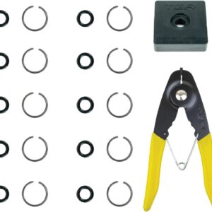 3/8" Impact Wrench Socket Retainer Retaining Ring with O-Ring Mac IR - 10 Sets. Anvil Retaining Ring Install Tool Included