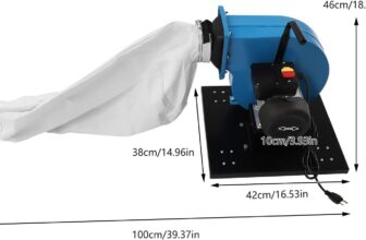 Our Review: 1HP Dust Collector with 550 CFM and Easy Mobility