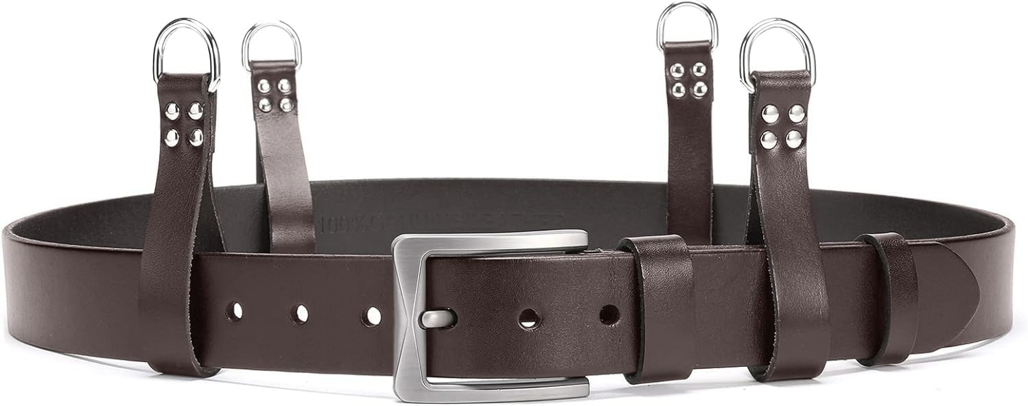 LAUTUS Heavy Duty Leather Tool Belt Suspender Hooks 4-Pack 4 LAUTUS Heavy Duty Leather Tool Belt Suspender Hooks 4-Pack - Image 4
