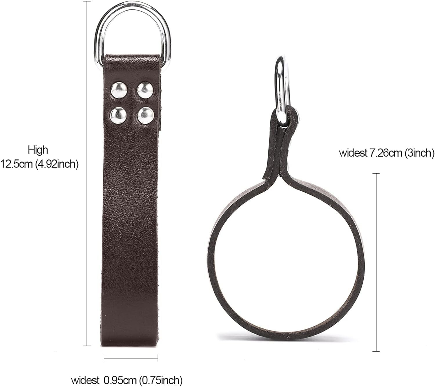 LAUTUS Heavy Duty Leather Tool Belt Suspender Hooks 4-Pack 6 LAUTUS Heavy Duty Leather Tool Belt Suspender Hooks 4-Pack - Image 6