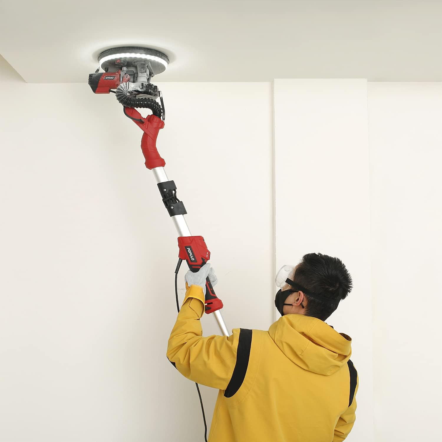 POPULO 810W Electric Drywall Sander 6 Speed LED Vacuum Wall Tool 5 POPULO 810W Electric Drywall Sander 6 Speed LED Vacuum Wall Tool - Image 5