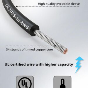 12pc 20in Alligator Clip Test Leads 18AWG Wire 6 Colors EDGELEC