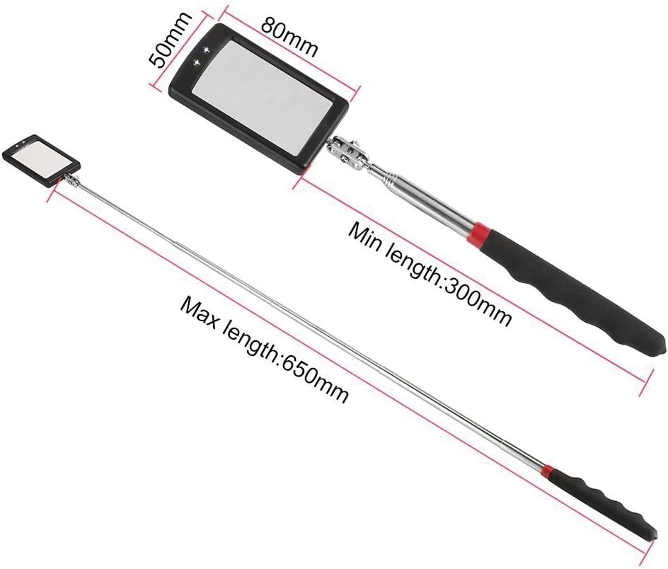 LED Telescoping Inspection Mirror 360° Swivel Flexible Light 2 LED Telescoping Inspection Mirror 360° Swivel Flexible Light - Image 2