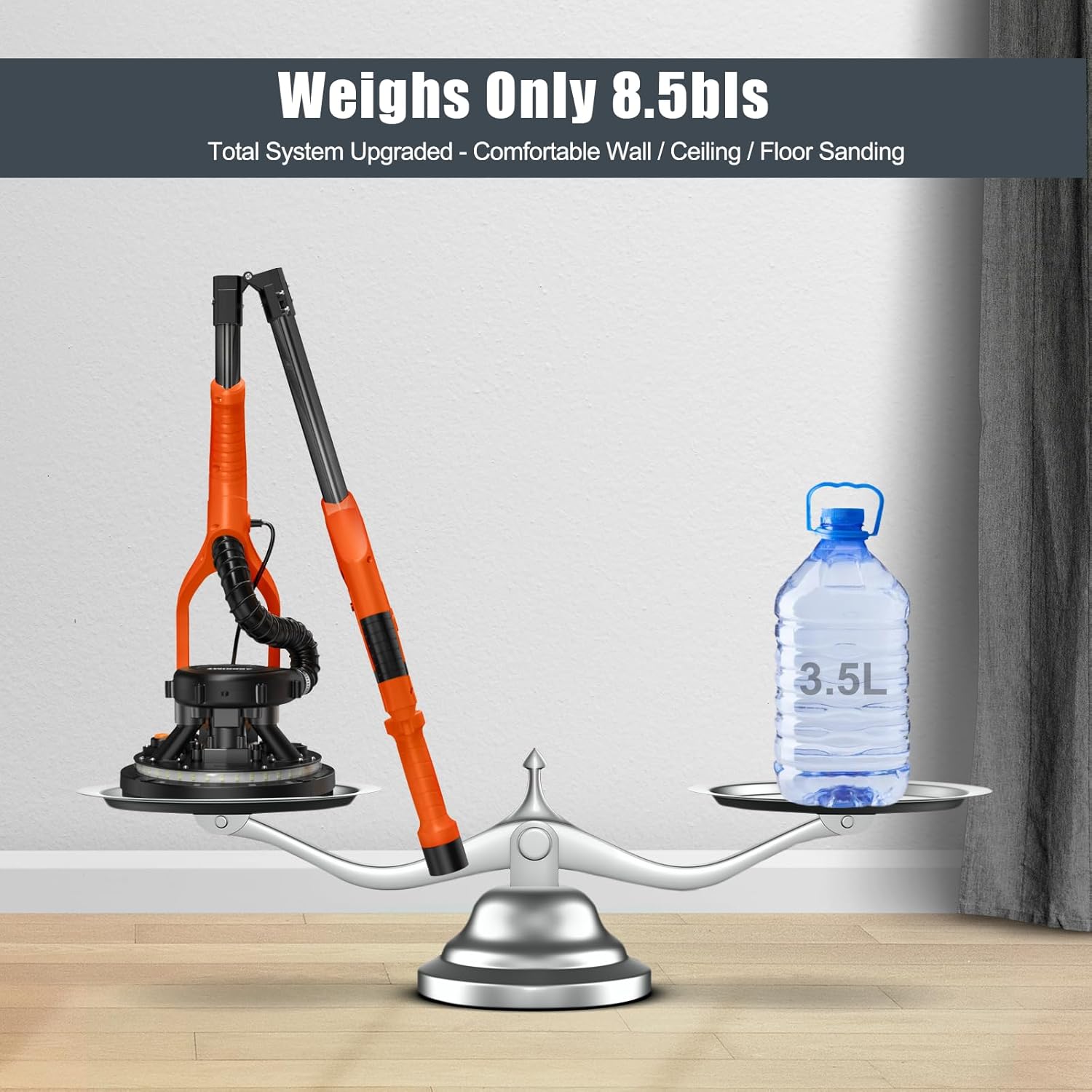 950W Drywall Sander 7-Speed Dustless Vacuum LED Light 8-Amp 4 950W Drywall Sander 7-Speed Dustless Vacuum LED Light 8-Amp - Image 4