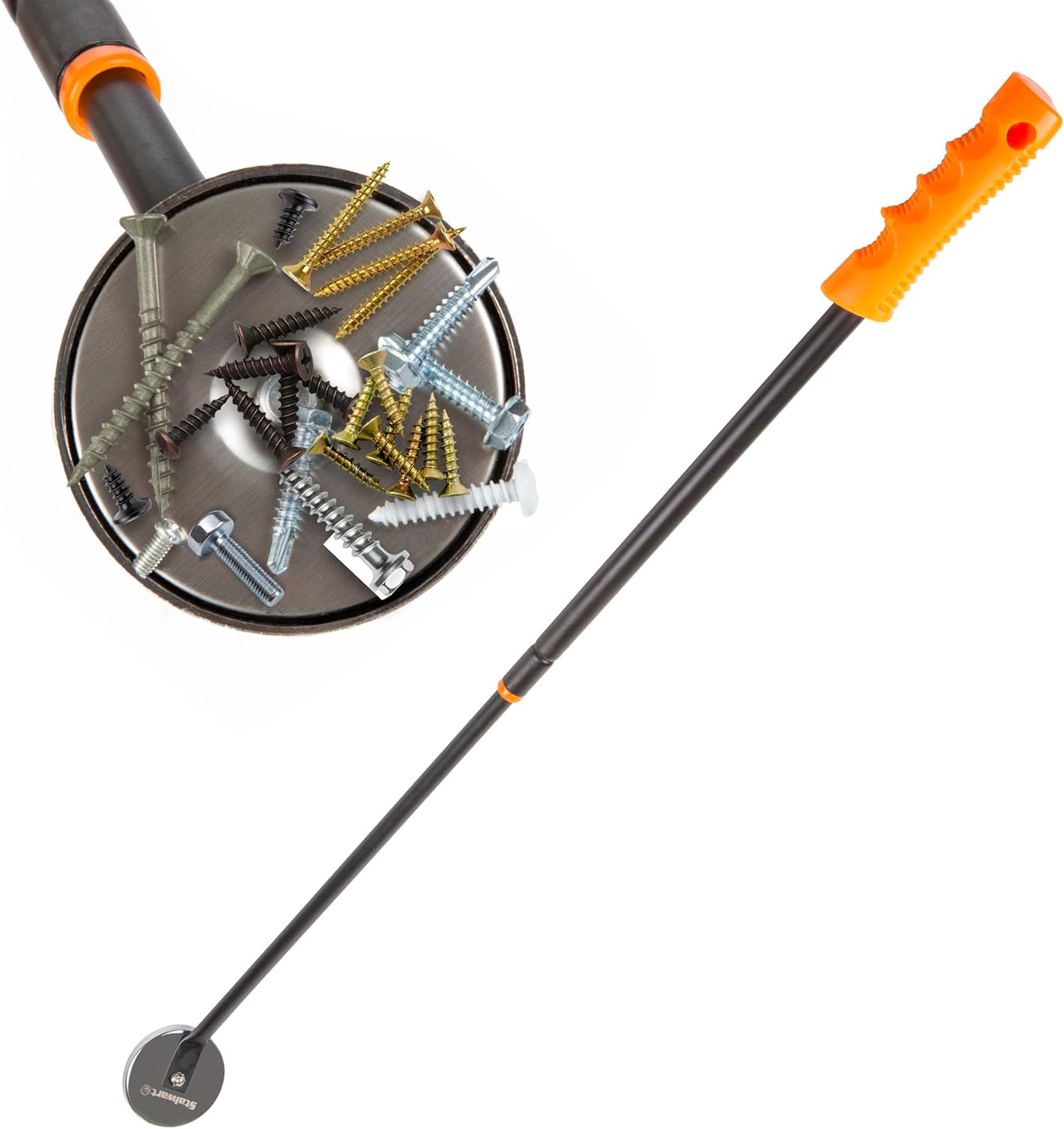Stalwart 40 Inch Telescoping Magnetic Pickup Tool 50lb Orange 1 hvac tools magnet