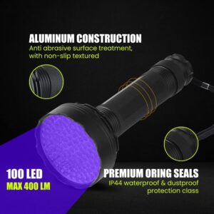 Lichamp AC Leak Detector Kit with UV Light and Dye for Cars