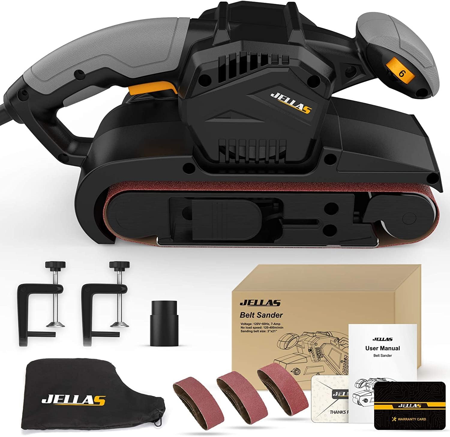 Unlock Precision: Jellas 7Amp Belt Sander Review for Woodworkers 1 Unlock Precision: Jellas 7Amp Belt Sander Review for Woodworkers