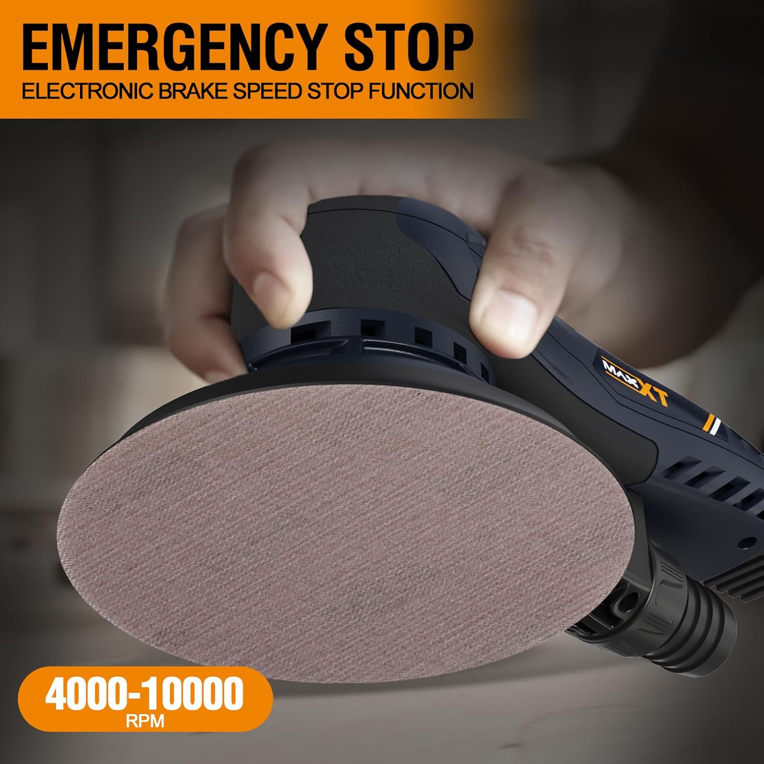 MAXXT 5mm Brushless Orbital Sander Variable Speed 5-6 Inch Pads 6 MAXXT 5mm Brushless Orbital Sander Variable Speed 5-6 Inch Pads - Image 6