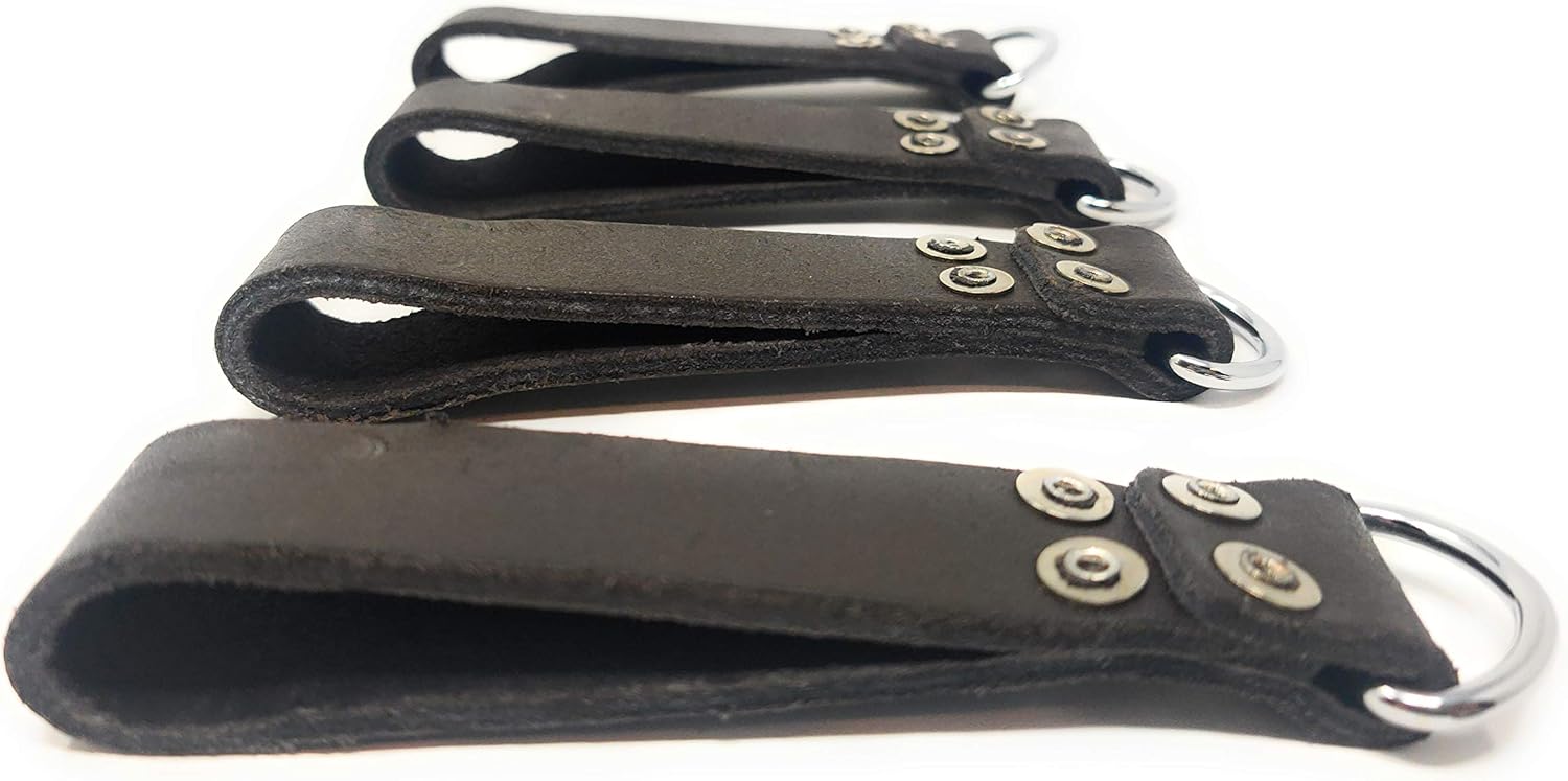 LAUTUS Heavy Duty Leather Tool Belt Suspender Hooks 4-Pack 5 LAUTUS Heavy Duty Leather Tool Belt Suspender Hooks 4-Pack - Image 5