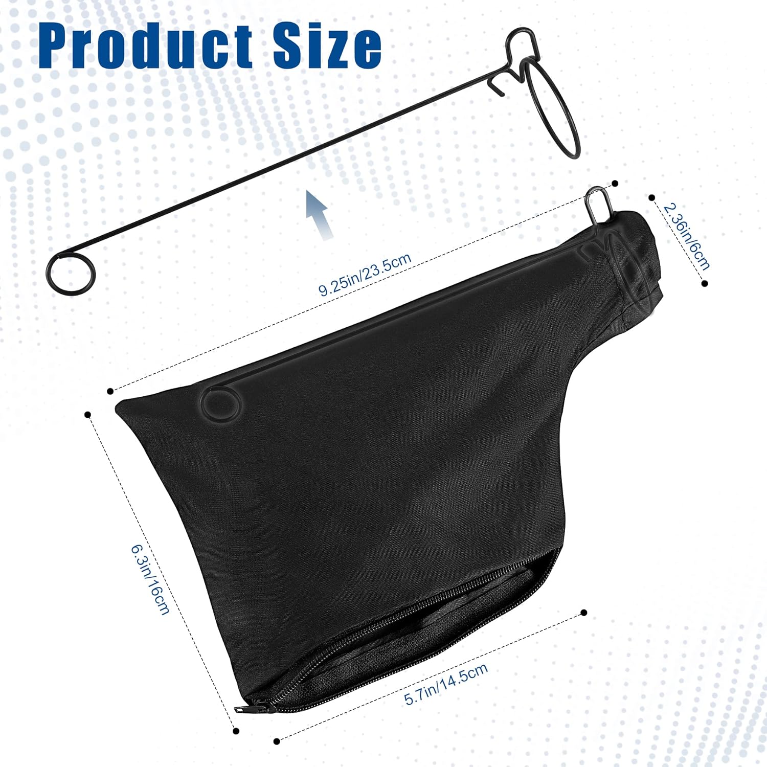 2 Pack Dust Bags for Miter Saw with Zipper - Universal Fit 3 2 Pack Dust Bags for Miter Saw with Zipper - Universal Fit - Image 3