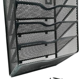 5-Tier Metal Sandpaper Organizer Wall Mount Rack for Sanding Discs