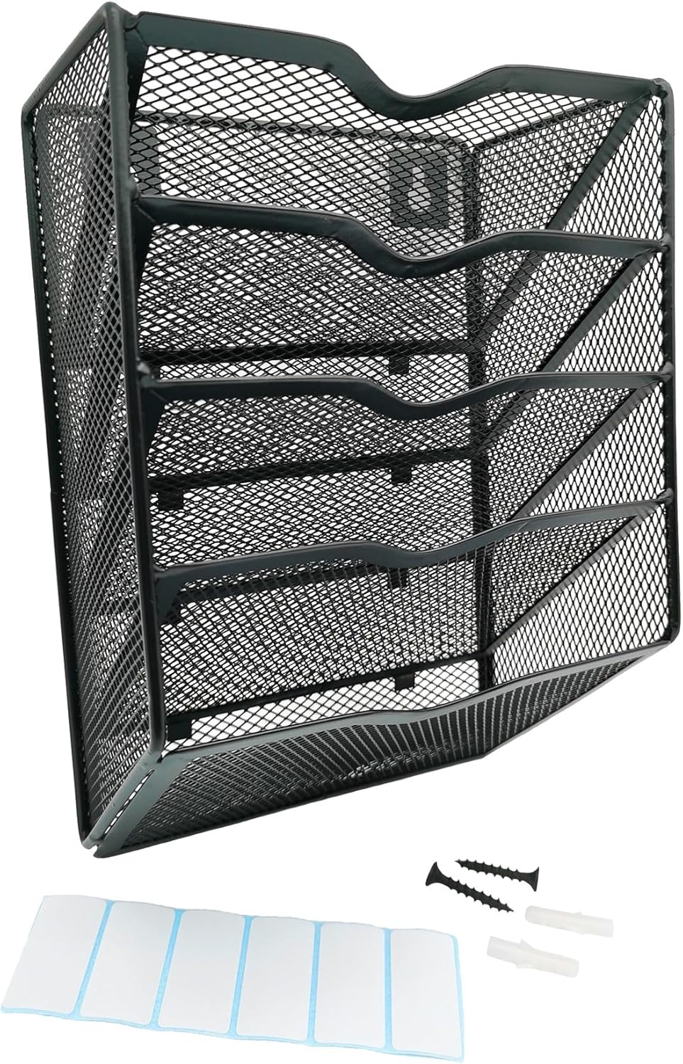 5-Tier Metal Sandpaper Organizer Wall Mount Rack for Sanding Discs 2 5-Tier Metal Sandpaper Organizer Wall Mount Rack for Sanding Discs - Image 2