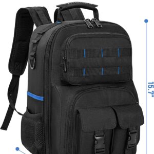 Heavy Duty Tool Backpack Water Resistant for Electrician HVAC