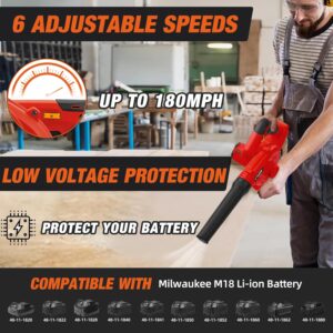 Milwaukee M18 Cordless Leaf Blower 180MPH Brushless Vacuum 6-Speed