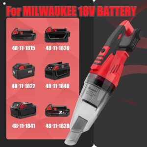 Milwaukee 18V Cordless Car Vacuum Cleaner with 3 Filters No Battery