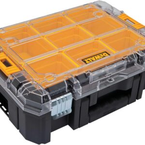 DEWALT TSTAK Tool Organizer, Small Parts and Screw Organizer Tool Box with Removable Compartments, (DWST17805)