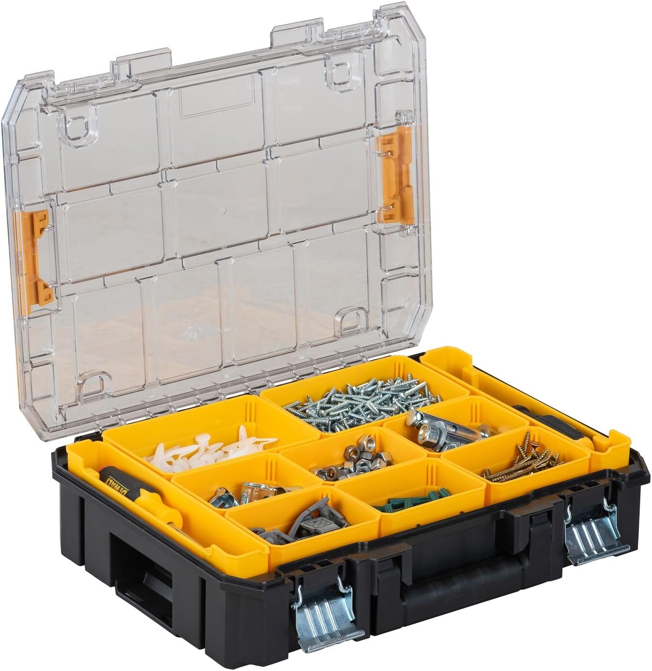DEWALT TSTAK Small Parts Organizer Box with Removable Bins 2 DEWALT TSTAK Small Parts Organizer Box with Removable Bins - Image 2