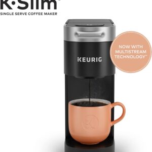 Keurig K-Slim Coffee Maker Black 3 Brew Sizes 46oz Reservoir