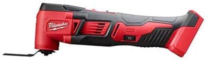 Milwaukee M18 18V Cordless Multi-Tool Kit Renewed Battery Not Incl 1 Milwaukee 2626-20 M18 18V Lithium Ion Cordless 18,000 OPM Orbiting Multi Tool with Woodcutting Blades and Sanding Pad with Sheets Included (Battery Not Included, Power Tool Only) (Renewed)