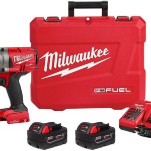 Milwaukee 2864-22R 18V Brushless 3/4'' High-Torque Impact Wrench w/Friction Ring Black and Red
