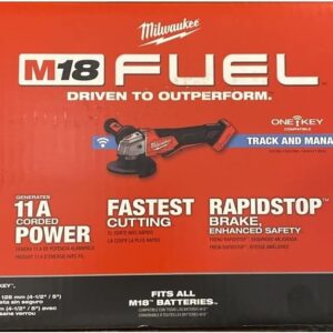 Milwaukee 2882-20 M18 FUEL 4-1/2"/5" Grinder w/ONE-KEY with Paddle (Tool Only)