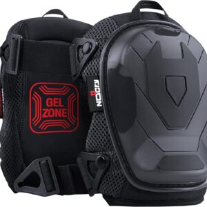 NoCry Professional Construction Knee Pads for Men and Women with Non-Slip Heavy Duty Cap and Ankle Support — Thick Foam and Gel Cushioning — Reinforced, Adjustable Straps and Military Grade Rivets