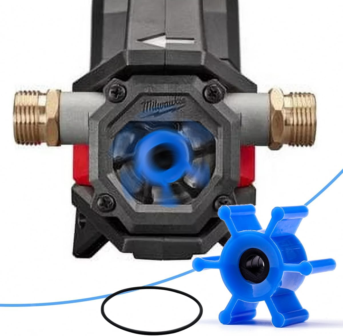 Replacement Impeller for Milwaukee M18 Transfer Pump 49-16-2771 1 Replacement Impeller compatible With Milwaukee M18 Transfer Pumps Replaces 49-16-2771