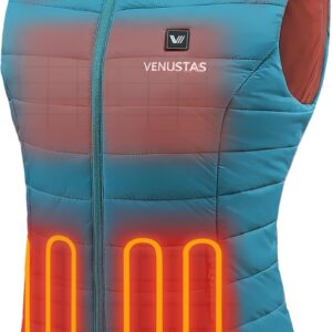 Venustas Women's Heated Vest with Battery, Lightweight Quilted Vest for Women