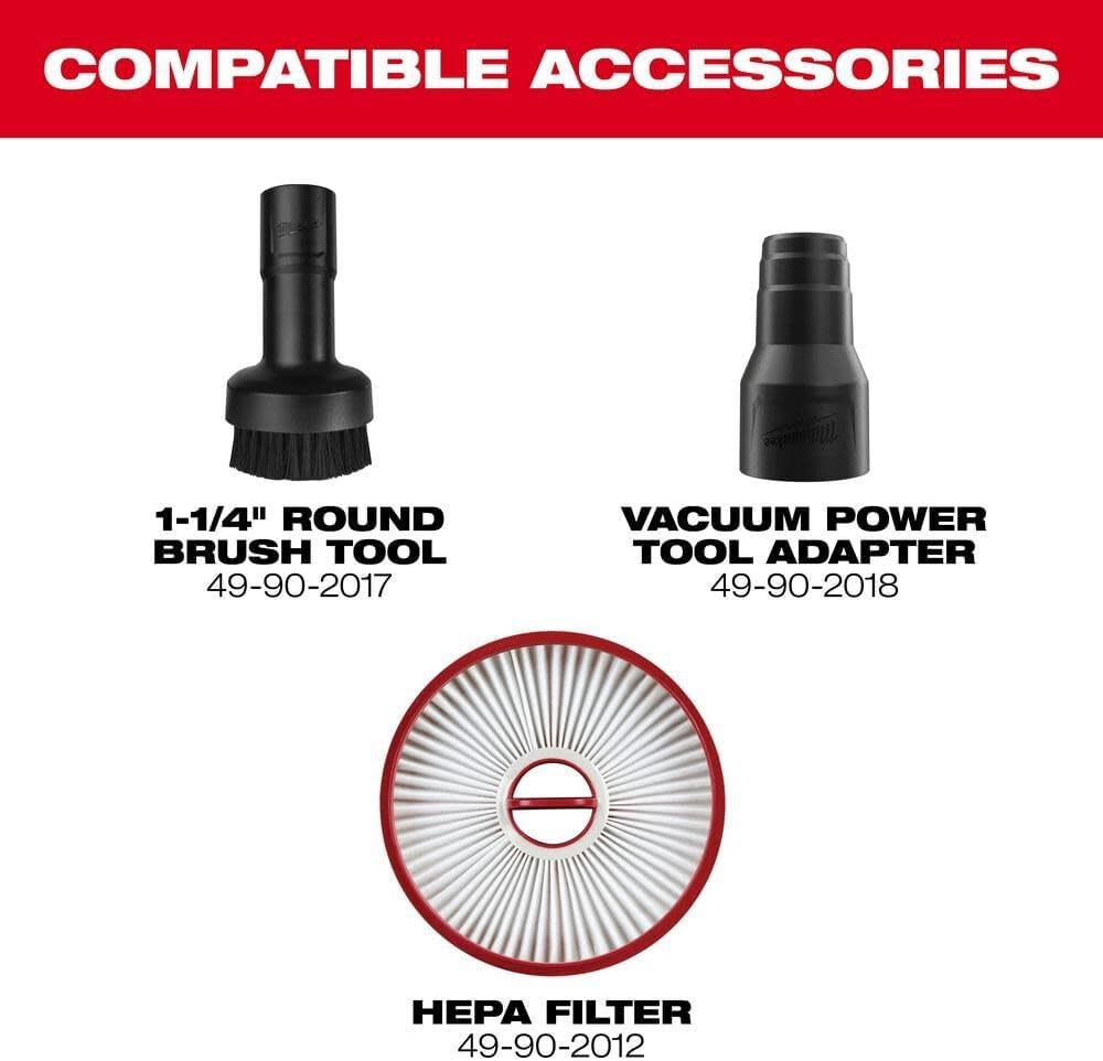 Milwaukee M18 FUEL Compact Vacuum Cordless Wet Dry Tool Only 4 Milwaukee M18 FUEL Compact Vacuum Cordless Wet Dry Tool Only - Image 4