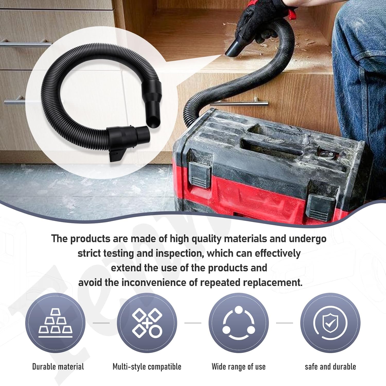Fennoral Hose Assembly Kit for Milwaukee M18 Packout Vacuum 0970-20 7 Fennoral Hose Assembly Kit for Milwaukee M18 Packout Vacuum 0970-20 - Image 7