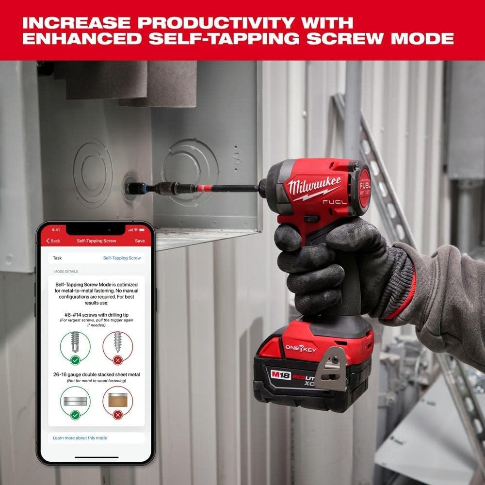 Milwaukee M18 FUEL Combo Kit 2-Tool Set with ONE-KEY Technology 6 Milwaukee M18 FUEL Combo Kit 2-Tool Set with ONE-KEY Technology - Image 6