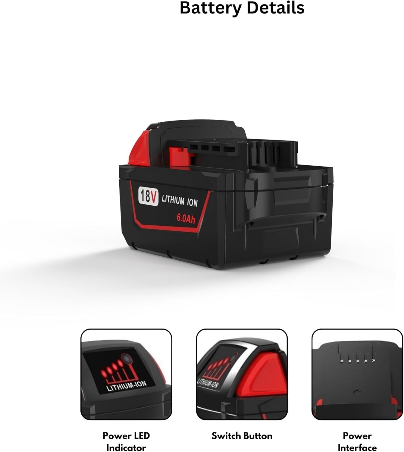 Milwaukee M18 6.0Ah Battery and Charger Combo 18V Lithium Kit 5 Milwaukee M18 6.0Ah Battery and Charger Combo 18V Lithium Kit - Image 5