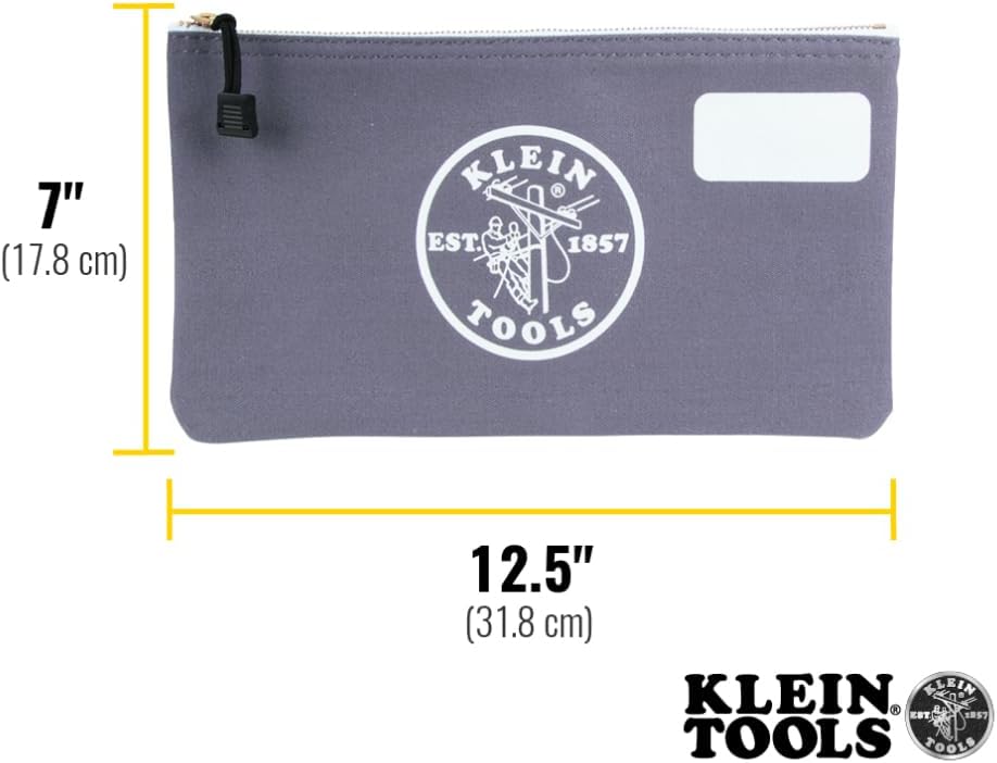 Klein Tools 55578 Heavy Duty Canvas Tool Organizer Bag 7x12.5" 3 Klein Tools 55578 Heavy Duty Canvas Tool Organizer Bag 7x12.5" - Image 3