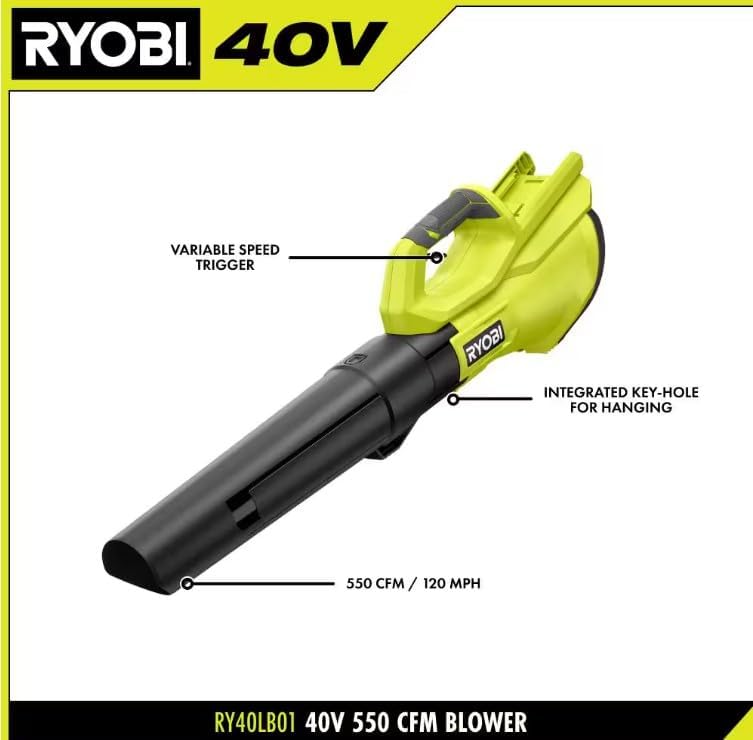 RYOBI 40V Trimmer & Blower Combo: Power Meets Versatility 4 RYOBI 40V Trimmer & Blower Combo: Power Meets Versatility - Image 4