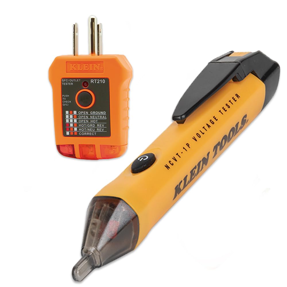Klein Tools 2-Piece Electrical Tester Kit with GFCI and Voltage Pen 1 hvac tools tester